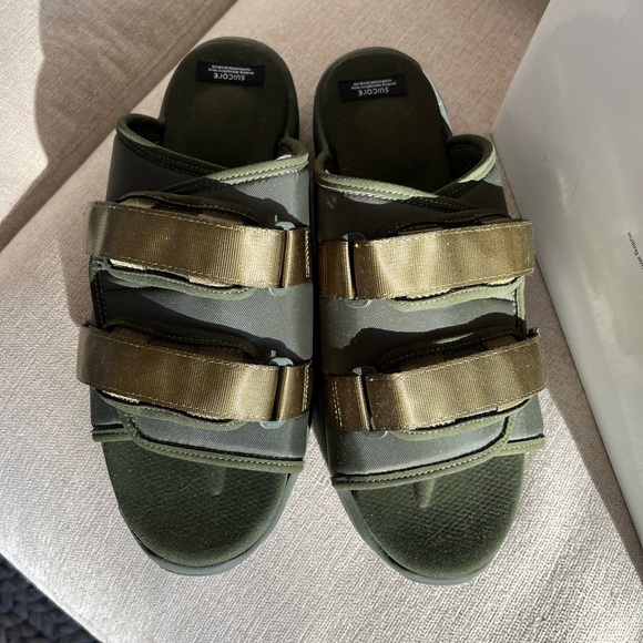 Suicoke Moto-Run Sandal in olive new in box - Picture 4 of 6